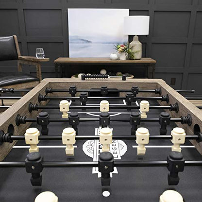 American Legend Foosball Tables - Modern Design - Official Size Playfield - Kirkwood and Manhattan Styles - color: Brown