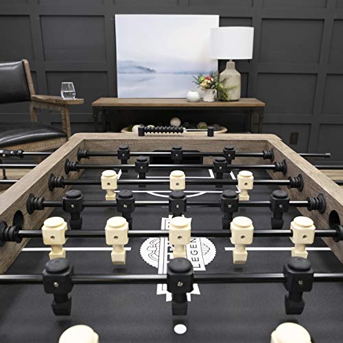 American Legend Foosball Tables - Modern Design - Official Size Playfield - Kirkwood and Manhattan Styles - color: Brown