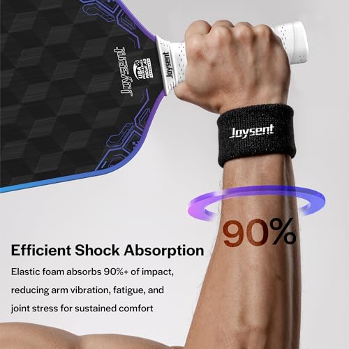 3D-T700-18K Carbon Fiber Pickleball Paddle with 14mm Foam Core, USAPA Approved Premium Pickle Ball Racket Set with Enhanced Spin, Balance Control & Power, Gearfoam Max - color: Blue-Purple