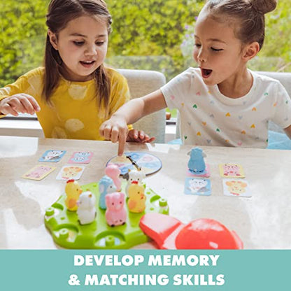 Educational Insights Barnyard Bounce - Matching Games for Toddlers 3-5, Turn-Taking Preschool Toys, Simple Board Games for Kids, Early Learning Skill Development, Kindergarten Animal Matching Game