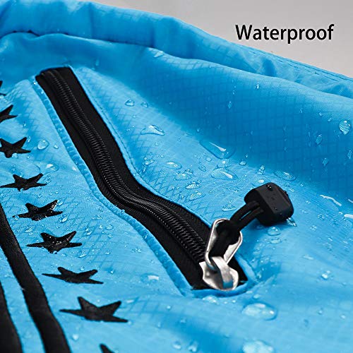 Big Teeth Golf Sunday Bag, Small Golf Bag Lightweight, Par 3 Golf Bag for A Few Clubs Driving Range, Practice with Carry Shoulder Strap Foldable Multi-Colour - color: Light Blue