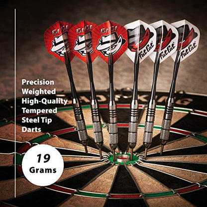 Fat Cat Twin Pack Steel Tip Darts, 19 Grams