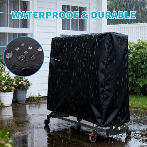Ping Pong Table Cover Compatible with Kettler,Waterproof,for Outdoor Indoor,Table Tennis Cover Compatible with Kettler,Foldable