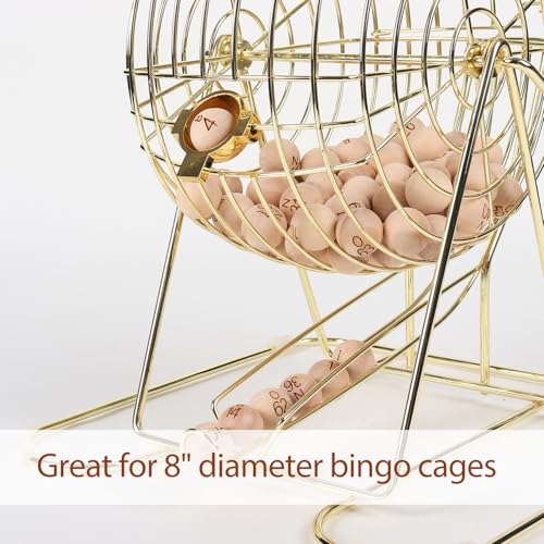GSE Games & Sports Expert 7/8-Inch Bingo Balls, Solid Wooden Replacement Bingo Game Balls for Parties, Prize Raffles - style: Wooden Balls