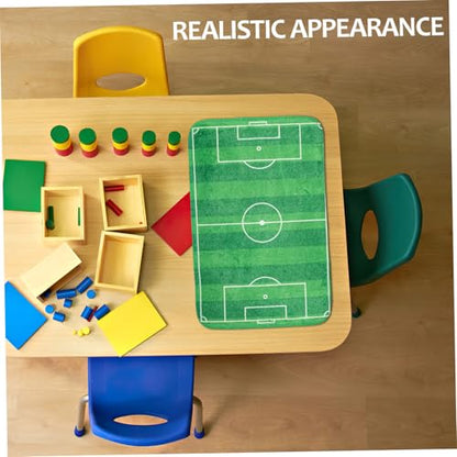 BESPORTBLE Kids Tabletop Football Game Mat Simulated Mini Soccer Field Play Mat for Boys and Girls Indoor Fingertip Foosball Toy for Party Fun