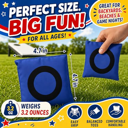 Bean Bags for Tossing,Kanosan Outside Field Day Birthday Party Backyard Family Reunion Carnival Yard Lawn Easter Fall Festival Beach Fun Games