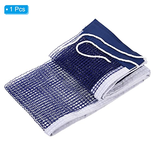 PATIKIL Table Tennis Net Replacement, Ping Pong Net String Tension Equipment Accessories PE for Indoor Outdoor, Navy Blue