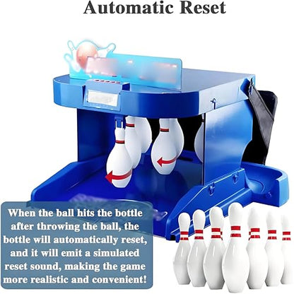 Indoor Electronic Bowling Alley Game Console with LED Scoreboard, Automatic Reset & Lighting, Fun for Kids & Adults, 3.5m/11ft - Ultimate Bowling Sports Experience - size: 2m/6ft
