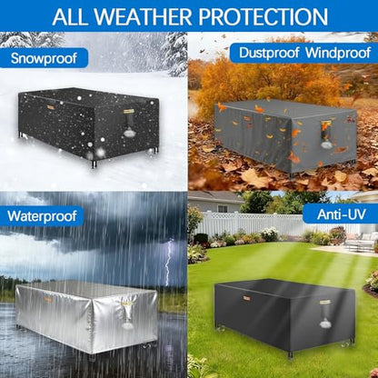 Waterproof Billiard Table Cover 6/6.5/7/7.5/8/8.5/9/10/12ft with Air Vents Handles Pool Table Covers Full Cover 600D Heavy-Duty Protection for Snooker Tables Covers,Black,8.5FT(106"×59"×32") - color: Black, size: 8.5FT(106"×59"×32")
