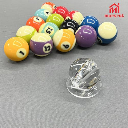 Billiards Training Aids, Stroke Trainer, Transparent Billiard Ball Stroke Billiards Artifact Accessories Multifunction for Pool Table, Angle Aiming Practice Tool for Exerciser Beginners Snooker (1Pc)