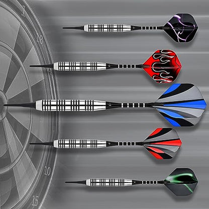 Steel Tip Darts Set 18 Grams15 Pack Steel Barrels - style: s alu 12