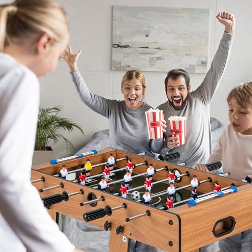 Giantex Folding Foosball Table, Space Saving Arcade Table Soccer with Durable Handle, 2 Balls, Scoreboard for Adult & Child, Soccer Table Game for Party, Group Building Activities, Bar, Game Room