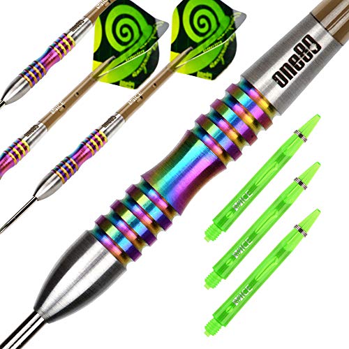 ONE80 90% Tungsten Steel Tip Darts Sets Chameleon, Night Hunter Professional Darts Set - style: CR 21g