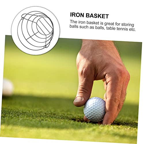 Golf Ball Holder Storage Baskets Metal Wire Ball Carrying Tray for Outdoor