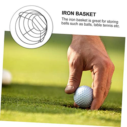 Golf Ball Holder Storage Baskets Metal Wire Ball Carrying Tray for Outdoor