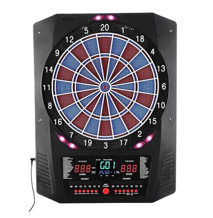 Electronic Dart Board, 13.5" Target Dartboard with 45 Games, 8 Players, LED Scoring, 6 Darts & 50 Tips - Home, Party, Bar Game