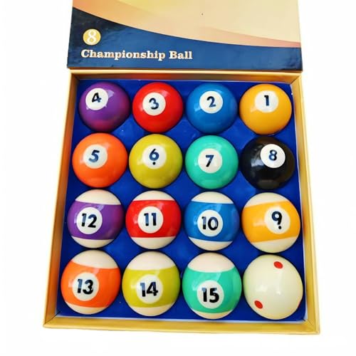 Billiard Balls Standard Set 16 Pool Table Balls 2-1/4 inch Replacement Billiard Cue Ball Set Professional Pool Table Accessories - style: PRO Premium