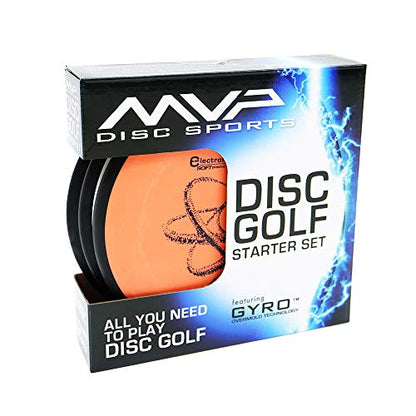 MVP Disc Sports 3-Disc Electron Disc Golf Starter Set (Colors and Models May Vary)