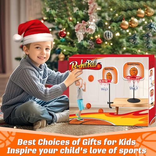 Indoor Basketball Hoop,Mini Tabletop Basketball Hoop Set with Two Balls, Mini Hoops for Desk Table Bed Office Bedroom Basketball Toys for Kids and Adults - style: Clips