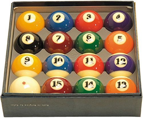 Aramith 2-1/4" Regulation Size Professional Billiard Balls, Super Aramith, Complete 16 Ball Set