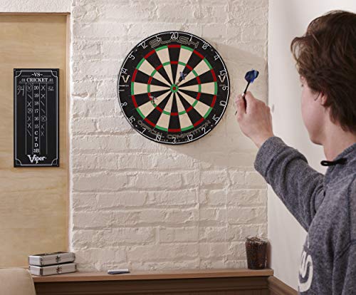 Viper Slash Official Competition Bristle Steel Tip Dartboard, WDF Accredited with Staple-Free Ultra-Thin Metal Wiring, Self-Healing Professional-Grade African Sisal, Magnetic Dart Holders