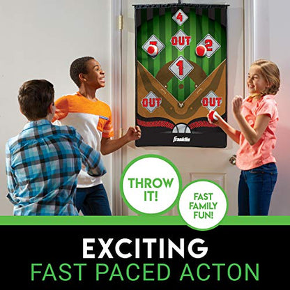 Franklin Sports MLB and NFL Target Toss Game - Kids Over The Door Mini Throwing Game - Perfect Indoor Toy for Kids - style: Baseball