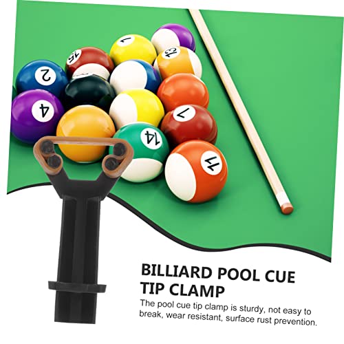 Happyyami 3pcs Pool Cue Tools Cue Tip Shaper Cue Tip Repair Kit Cue Tips for Pool Stick Billiard Pool Supplies Billiard Cue Lightweight Pool Cue Tip Nine Club Forming Machine Plastic