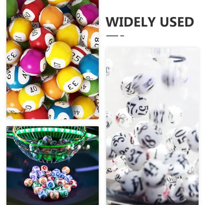 INOOMP 100Pcs Numbered Table Tennis Balls 1-100 Printed Lottery Digital Balls for Party Games Raffle Draw Decoration and DIY Entertainment