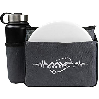 MVP Disc Sports Cell Disc Golf Starter Bag (Choose Your Favorite Color) - color: Gray/White