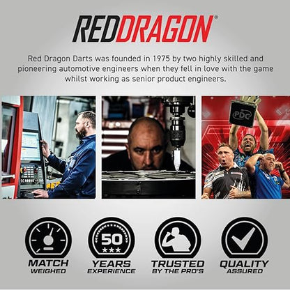 RED DRAGON Peter Wright vs Gerwyn Price Iceman Steel Tip Darts Set - ‎21g & 22g Brass Barrels for Controlled Accuracy & Grip, Flights, Shafts, Case & Checkout Card Included - style: Snakebite v Iceman