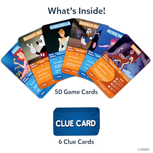 Skillmatics Guess in 10 Disney, Card Game for Girls, Boys, Kids, Teens, Adults Who Love Cinderella, Mickey Mouse, Moana, Travel Toy, Screen-Free Fun, Gifts for Ages 6, 7, 8, 9 and Up - style: 1. Disney