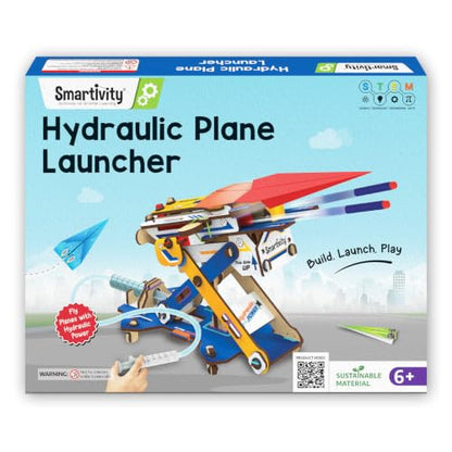 Smartivity DIY 2in1 Hydraulic Paper Airplanes & Darts Launcher STEM Toy for Kids Ages 6-14 Years I Birthday Gifts for Smart Kids | Science Kit for Boys & Girls 6, 8,10,12,14 Years Old - style: Hydraulic Plane Launcher