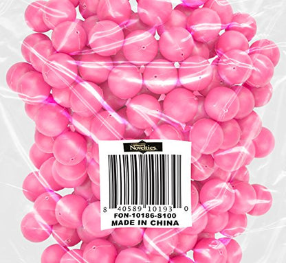 Fairly Odd Novelties 3/4" Mini Ping Pong/Table Tennis/Beer Pong Round Balls (100 Pack), 19mm, Pink - color: Pink