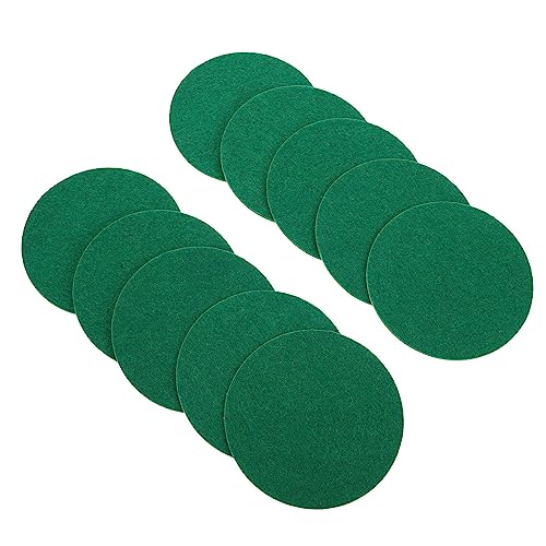 Baluue 10pcs Round Air Hockey Pads Ice Hockey Pusher Pad Air Hockey Game Accessories - size: 9.5X9.5X0.2CM