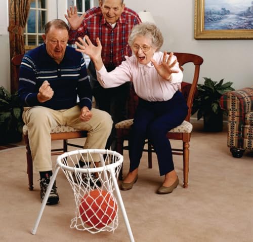 S&S Worldwide Lightweight, Portable Floor Basketball with Ball.