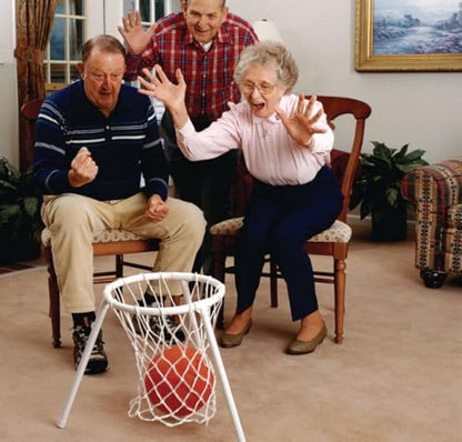 S&S Worldwide Lightweight, Portable Floor Basketball with Ball.