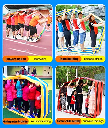Playing Run Mat Adult Children Outdoor Teamwork - Play with Running Mat, Kindergarten Parent-Child Interaction, Birthday Party, Picnic Day Activity Games (Size : Adult-11M//36FT) - size: Adult-11M//36FT