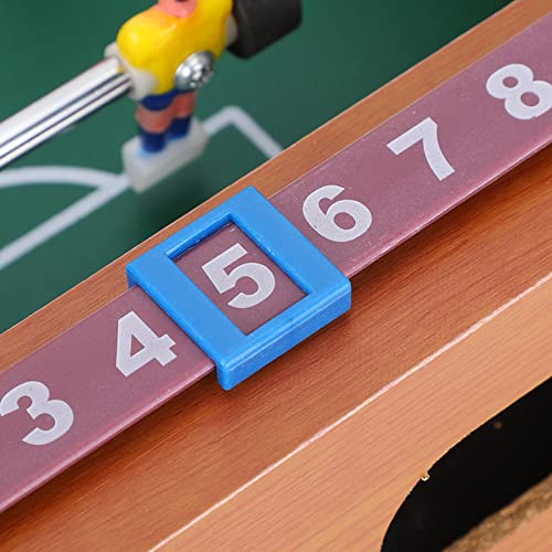 Puzzle Mini Foosball Table Soccerball Game for Kids Play Indoor Sports Gift Toys, Thicken Tube Wall, Slider Scoreboard, Wood Board, for Party, 13.6 X 8.5in