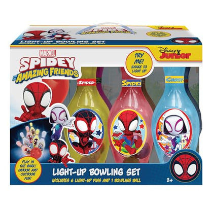 Hedstrom Light Up Bowling Set Game, Spidey & Friends - color: Spidey & Friends
