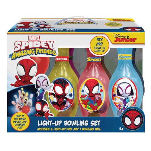 Hedstrom Light Up Bowling Set Game, Spidey & Friends - color: Spidey & Friends