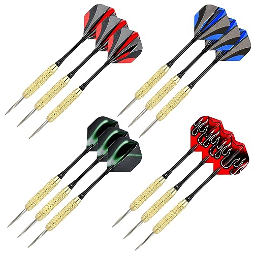 Steel Tip Darts Set 18 Grams15 Pack Steel Barrels - style: m alu 12