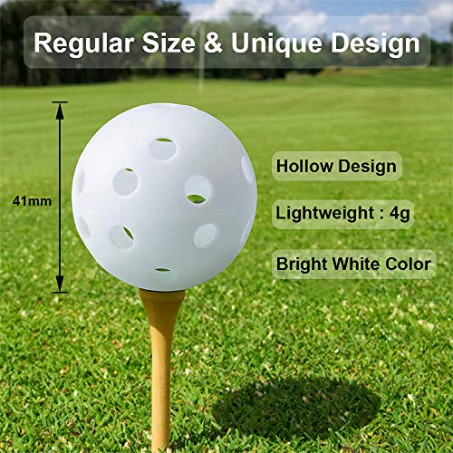 Practice Golf Balls for Backyard, Plastic Golf Training Balls 5 inch Indoor Golf Balls for Driving Range, Swing Training, Indoor Golf Simulators, Outdoor and Home Use - style: 12 PACK