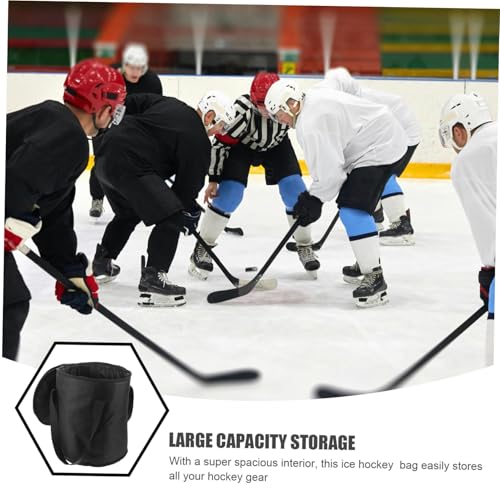 Luxshiny Waterproof Ice Hockey Equipment Carry Bag with Large Capacity Storage and Reinforced Handles, Polyester Material Sturdy Hockey Gear Organizer for Games and Training
