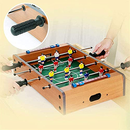 Tabletop Foosball Table- Portable Mini Table Football/Soccer Game Set with Two Balls and Score Keeper for Adults and Kids