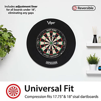 Viper Defender Backboard & Sisal/Bristle Steel Tip Dartboard Bundle - style: Elite
