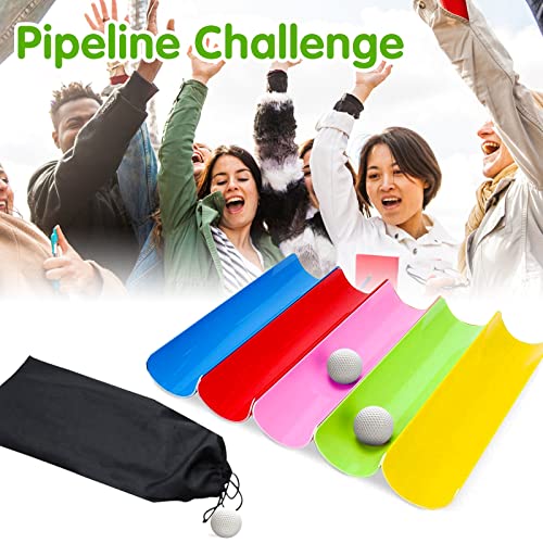 KINDEN Team Building Exercise Activities Pipeline Kit Group Games, Half Pipes Indoor Outdoor Ice Breaker Group Learning Team Work Youth Sports for Kids Teens, Children, Adults Competition Funny Games - size: 2 Packs 10pcs Half Pipes