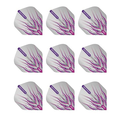 RED DRAGON Peter Wright Snakebite Hard Mohawk Hardcore Dart Flights - 3 Sets Per Pack (9 Flights in Total) - color: Purple