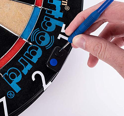 Unicorn Smartboard Bristle Dartboard - Bristle Board with Bluetooth LE Technology - 6 Steel-Tip Darts Included - 12 Players - Multiple Game Options - Online and Solo Play with Scorebuddy App