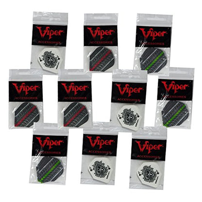 GLD Set of 10-3 Packs Assorted Dimples Dart Flights