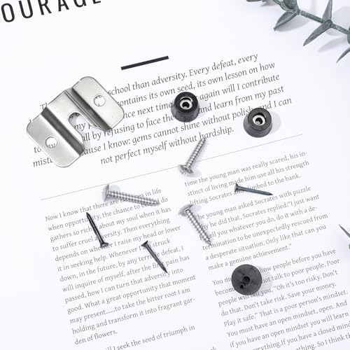 2 Sets Portable Dartboard Mounting Bracket Kit, Dartboard Hanging Hardware with Screws Stabilizers for Wall Mounting Dartboards Bracket for Hanging Dartboards Accessories